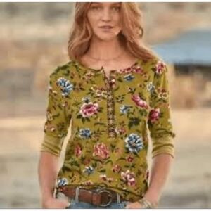 Sundance Floral Haven Thermal Henley